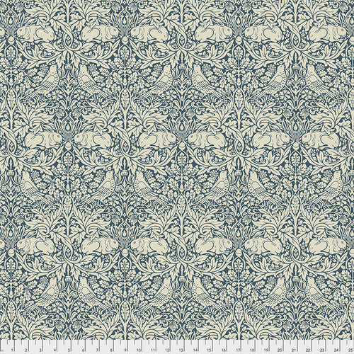 One Shower Curtain "Brer Rabbit - Navy" William Morris FreeSpirit Fabrics