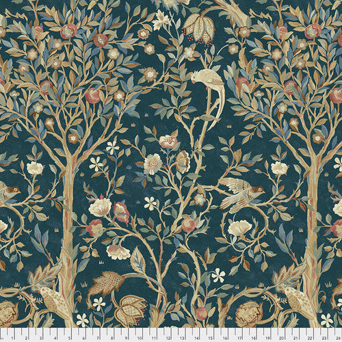 One Shower Curtain "Melsetter - Indigo" William Morris FreeSpirit Fabrics