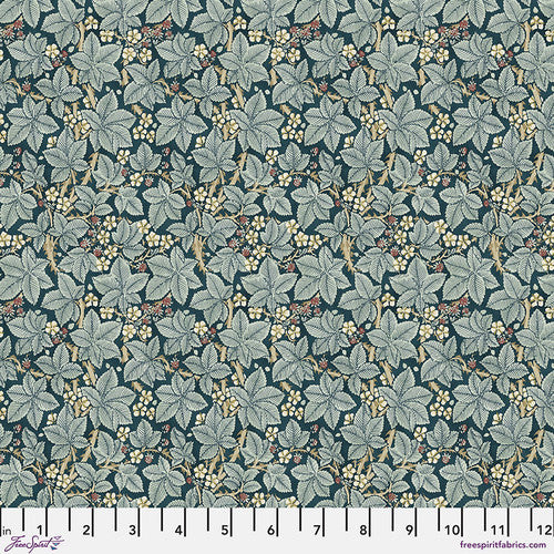 One Shower Curtain "Bramble - Indigo" William Morris FreeSpirit Fabrics