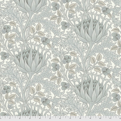 One Shower Curtain "Artichoke - Dove" William Morris FreeSpirit Fabrics