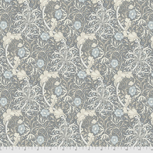 One Shower Curtain "Pure Seaweed - Slate" William Morris FreeSpirit Fabrics