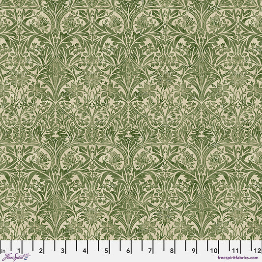 One Shower Curtain "Bluebell - Green" William Morris Cotswold FreeSpirit Fabrics