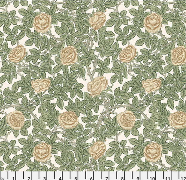 Table Linens "Emery Walker's House - Rambling Rose - Leafy"