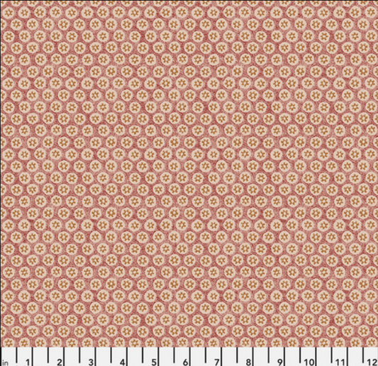 Roman Shade - Made with "William Morris - Bexleyheath - Honeycombe - Berry"  fabric