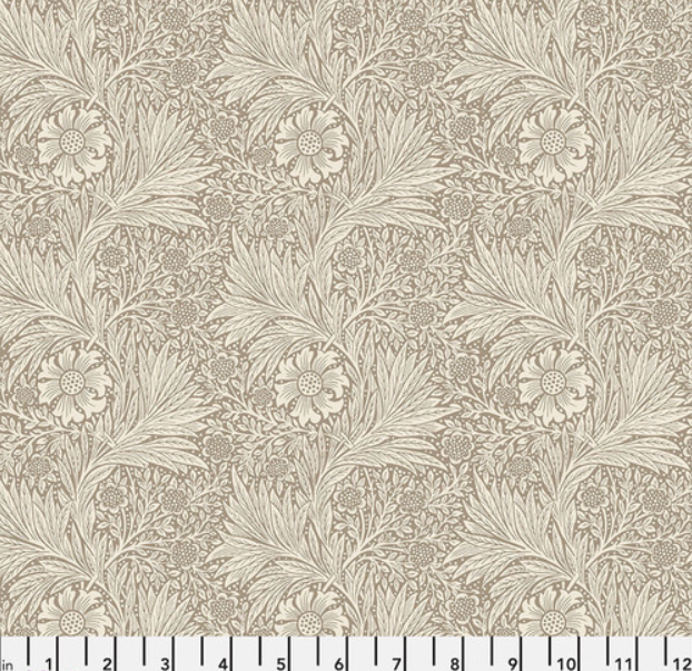 Roman Shade - Made with "William Morris - Bexleyheath - Marigold - Biscuit" fabric