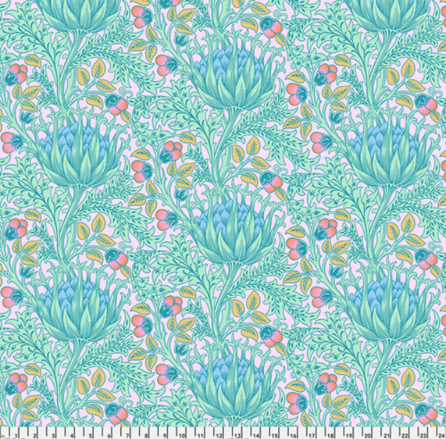 One Shower Curtain "Artichoke - Lavender - Kaffe x Morris & Co."