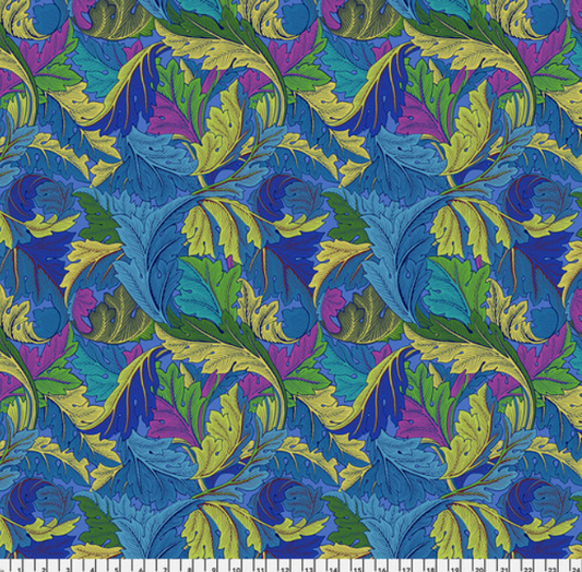 One Shower Curtain "Acanthus - Cobalt - Kaffe x Morris & Co."