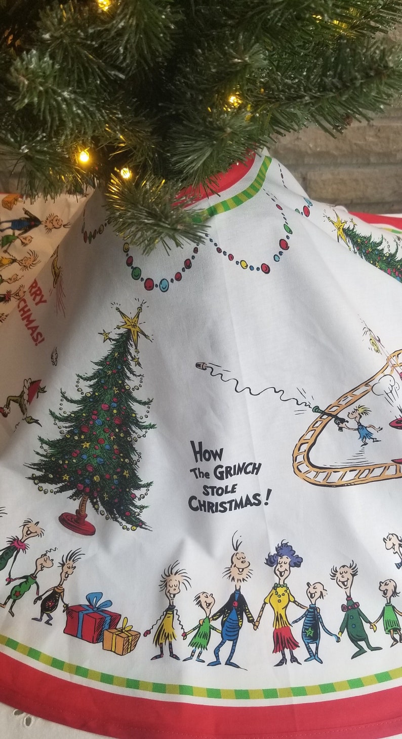 One Holiday Tree Skirt "How The Grinch Stole Christmas"