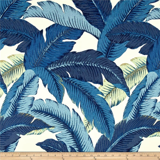 One (1) Curtain Panel or Valance "Tommy Bahama Indoor/Outdoor Swaying Palms" Handmade Drapery. Outdoor Safe Fabric. Tropical Palm Leaves