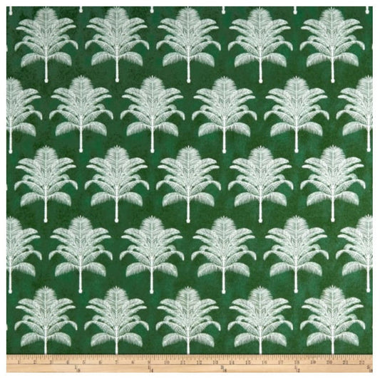 One (1) Curtain Panel Tommy Bahama Outdoor Palm Life Verde Drapery - Custom made to order quality drapes Weather Resistant