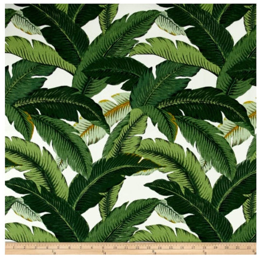 One (1) Curtain Panel Tommy Bahama Indoor/Outdoor Island Hopping Emerald Drapery - Custom made to order quality drapes Weather Resistant