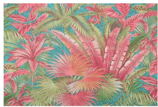 One (1) Curtain Panel or Valance "Tommy Bahama Indoor/Outdoor Bahamian Breeze Capri" fabric. Handmade to order. Drapery for beach condo